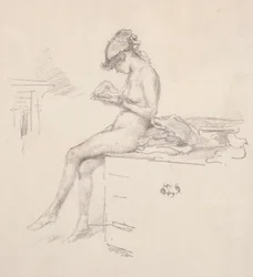 Den lille nakenmodelllesningen, 1890.
