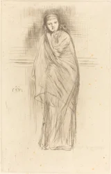 Modellen hviler, 1870.