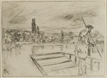 The Punt, 1861 (radering på papir)