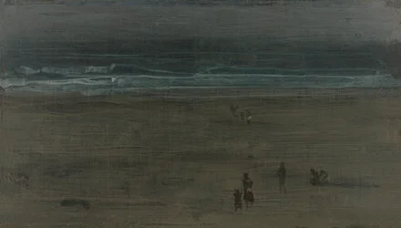 Havet og sanden, 1884.