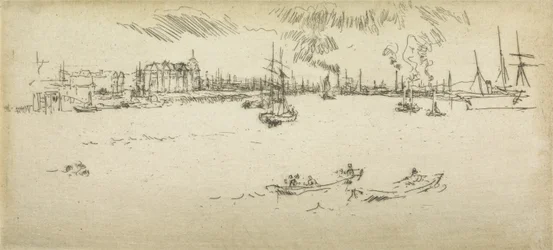 Tilbury, fra et sett med tolv etsninger med tittelen The Naval Review, 1887