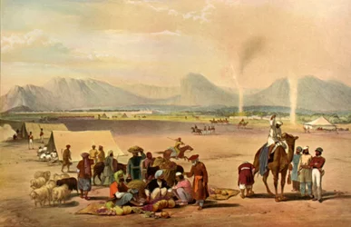 Byen Kandahar ser fra sør mot Baba Wali-fjellet, c1840, 1901.