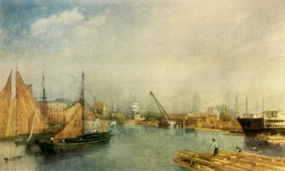Bristol Harbour, midten av 1800-tallet, 1942.