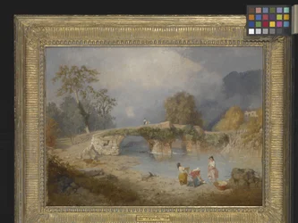 Rydder opp for fint vær, Beddgelert, Nord-Wales (olje på lerret)