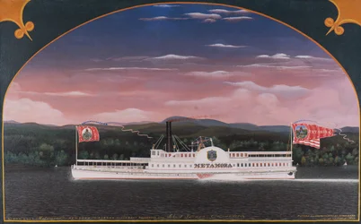 Paddle Steamboat Metamora, 1859