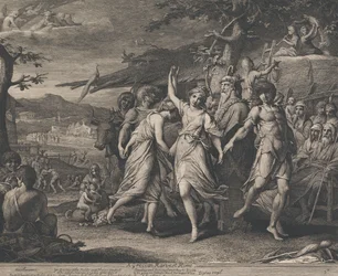 A Grecian Harvest Home (Designer for veggene i det store rommet til Society for the Encouragement of the Arts)