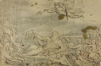 Studie for handel eller Themsens triumf, 1767-80