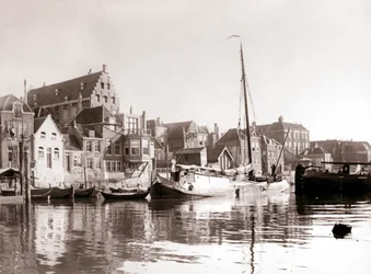 Kanalbåter, Dordrecht, Nederland, 1898