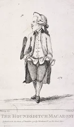 'The Houndsditch Macaroni', 1772