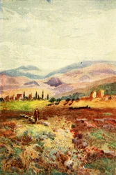 Ruinene av Sardes - åpenbaringer. iii. 1., c1924. Skapere: James Clark, Henry A Harper.