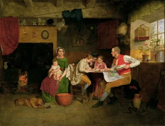 Besvarer emigrantens brev
