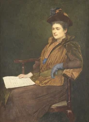 Frøken Agnes Ashbee, 1890 (wc og gouache på papir)
