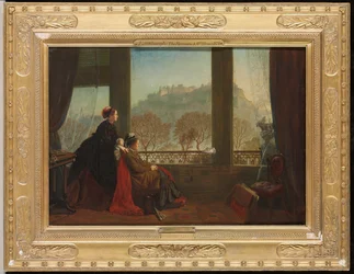 Portrett av baronesse Burdett Coutts og hennes følgesvenn Mrs. Brown, Edinburgh, 1874,