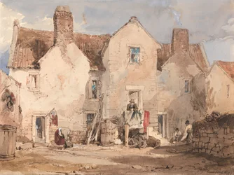 Fishermen's Houses at Sculcoats nær Hull, Yorkshire
