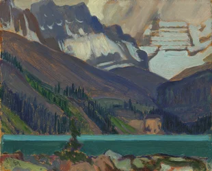 Snow Clouds, Lake OHara, 1929 (olje på presset papp)
