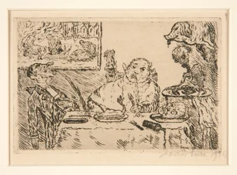 La gourmandise (Gluttony), fra porteføljen Les p?ch?s capitaux (Dødssyndene)