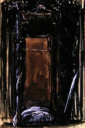 The Bed, ca. 1909 (blekk og gouache på papir)