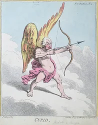 Cupid, utgitt av Hannah Humphrey i 1799 (håndfarget etsning)