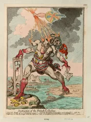 Ødeleggelse av den franske kolossen, 1798.