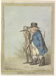 Karikatur av William V, 1797 Pylades & Orestes (tittel på objekt)
