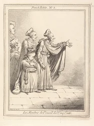 Medlemmene av De fem hundres råd. Franske drakter nr. 3