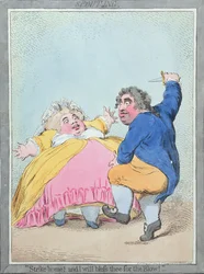 Spouting, utgitt av Hannah Humphrey i 1792 (håndkolorert etsning)