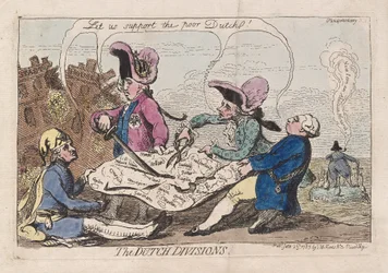 The Dutch Divisions, pub. 1787 (håndfarget gravering)