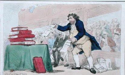 Ordeteren, utgitt av S.W. Fores i 1788 (håndfarget etsning)