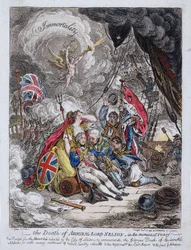 Admiral Horatio Nelsons (1758–1805) død ved seieren