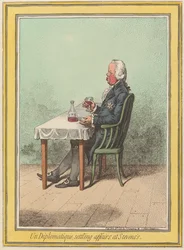 Ein Diplomat, der Angelegenheiten bei Stevens regelt (Baron Haslang, Bayerischer Minister)