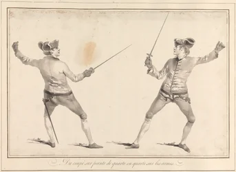 Fra Coupé sur Pointe de Quarte til Quarte on Arms
