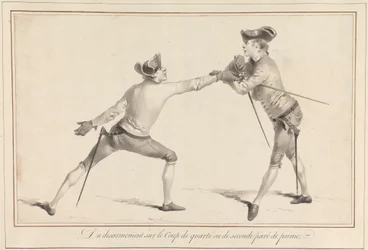 Nedrustning på Quarte eller Second Parried Prime