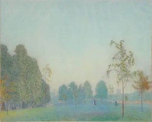 Parkscene og tårn, 1912