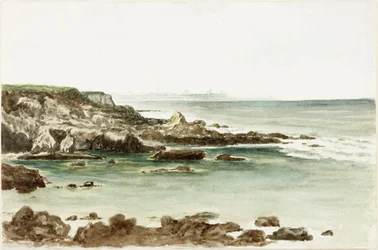 Nær Marsden, Looking North (akvarell og kroppsfarge på papir)
