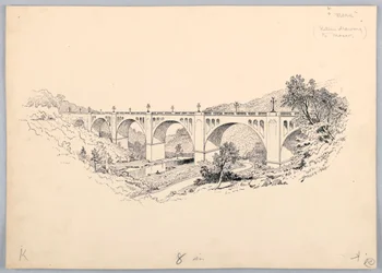 A Bridge, Design for Washington Board of Trade Dinner, 13. mai 1908