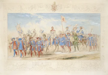 James Oglivie Fairlie Esq., Knight of the Golden Lion, 1839 (blyant, wc og gouache på papir)