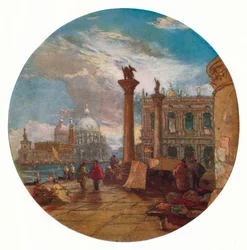 Utsikt i Venezia, c1853.