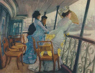 Om bord på H.M.S. Calcutta, ca. 1877, 1948.