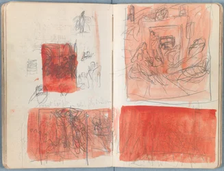 Sider fra et album med Sketches for The Life of Our Lord Jesus Christ, slutten av 1880-tallet (grafitt og vask på papir)