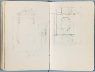 Sider fra et album med Sketches for The Life of Our Lord Jesus Christ, slutten av 1880-tallet (grafitt og vask på papir)