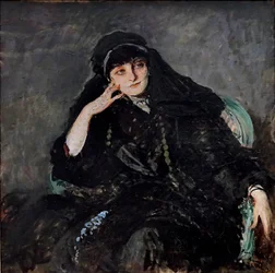 Portrett av Anna-Elisabeth, grevinne Mathieu de Noailles 1876-1933, 1912.