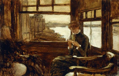 Study for the Prodigal Son in Modern Life: The Departure, ca. 1881
