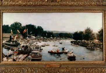 Henley-regattaen, ca. 1877 (maleri på lerret)