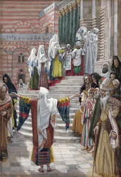 The Presentation of Christ in the Temple, illustrasjon for The Life of Christ, ca. 1886-94 (wc & gouache på papp)