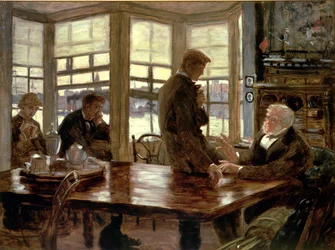 The Prodigal Son in Modern Life: The Departure, ca. 1882 (forberedende skisse for 33783)