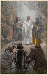 The Transfiguration, illustrasjon for The Life of Christ, ca. 1886-94 (wc & gouache på papp)