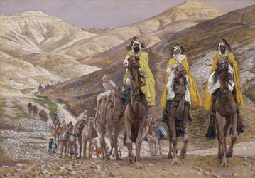 The Wise Men Journeying to Betlehem, illustrasjon for The Life of Christ, ca. 1886-94 (gouache på papp)