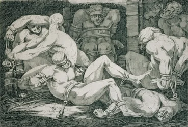 Ugolino og hans sønner i Tower of Famine, 1700-tallet