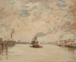Westering Sun, River Clyde (olje om bord)