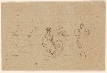 Figurer ved et rekkverk